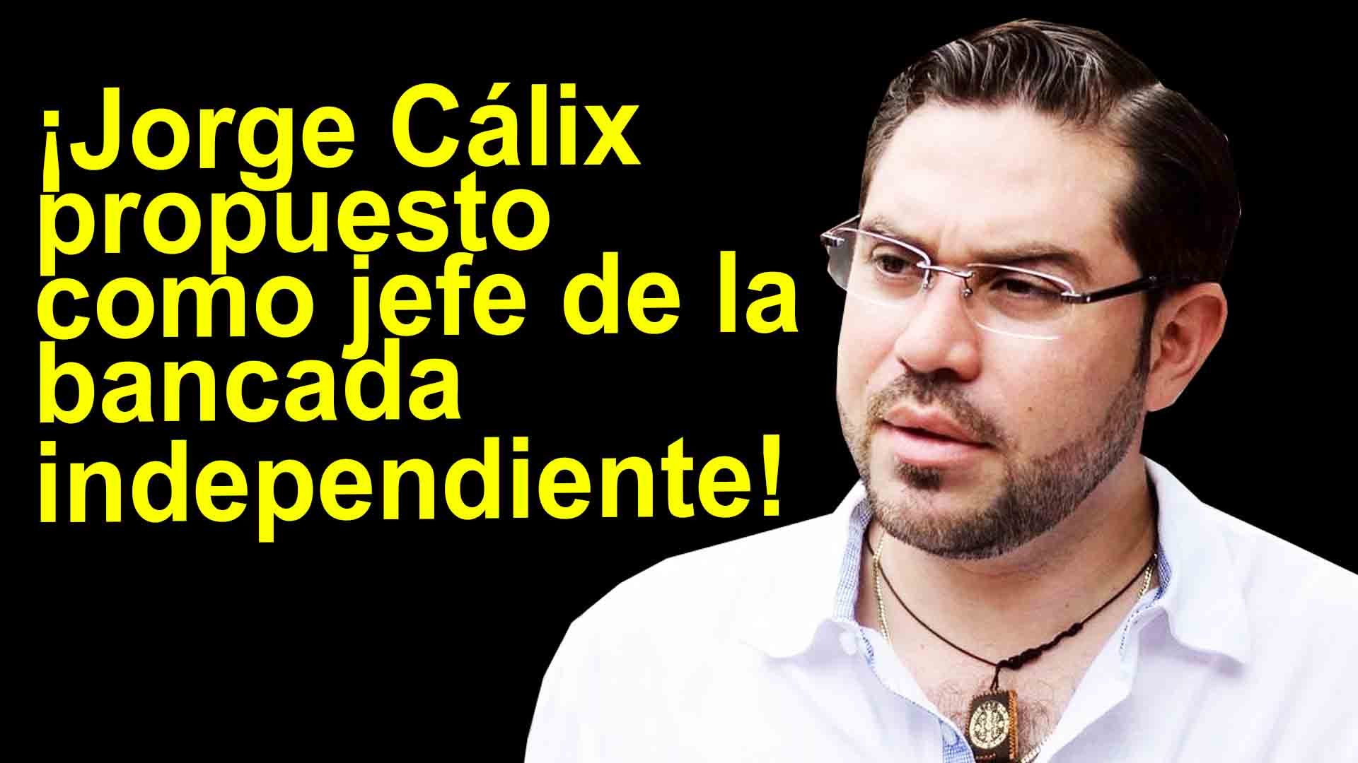 Jorge Cálix propuesto como jefe de la bancada independiente de Libre